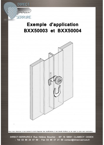 Serrure came batteuse BXX50003 application